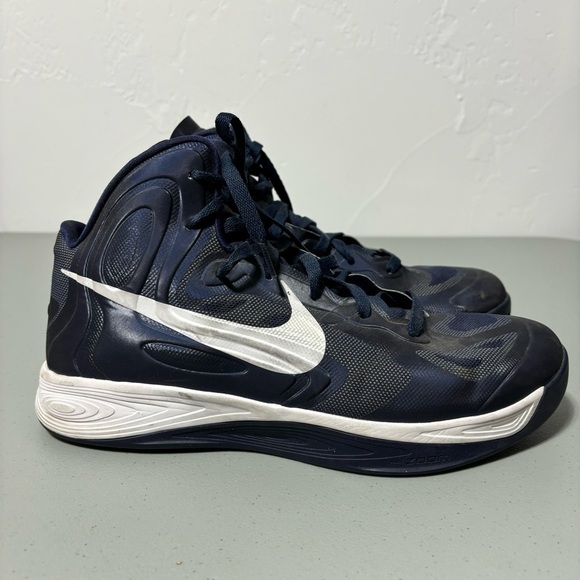 Nike Hyperfuse Men's Blue White Basketball Athletic Shoe Sneaker Size 13 - Picture 1 of 12